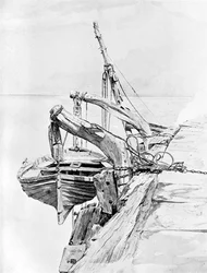 A Study in Pencil and Water Colour