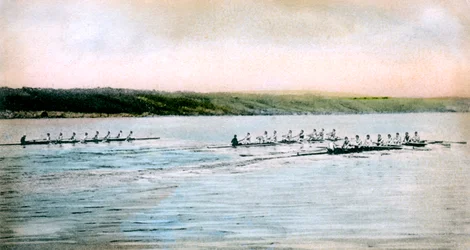 A Trial Spin of the Cornell Crews on Cayuga Lake