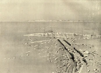 A Typical Crevasse on Level Surface, c1908