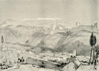 A View of the Alhambra from the Albaycin, 19th century, 1907