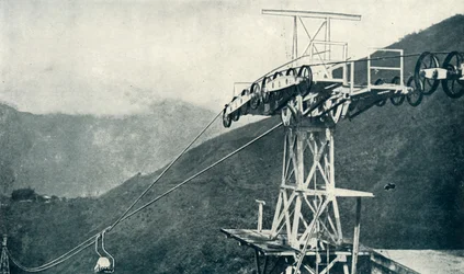 A View on a Rope Railway, or Ropeway, 1922