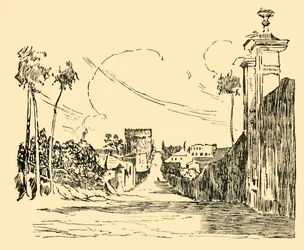 A View on the Appian Way As It Is Today