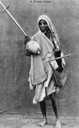 A beggar, India