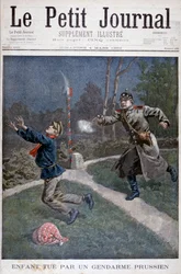 A Boy Shot by a Prussian Gendarme Escaping from a Correctional Facility