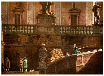 A coach in Rome, 18th century