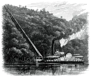 A Cotton Chute, United States, c1880