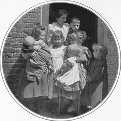 A Happy Little Group, London, c. 1901