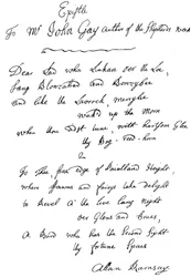 A Letter from Allan Ramsay to John Gay