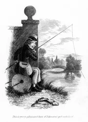 A man fishing illegally