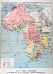 A Map of Africa after the Anglo-French Convention