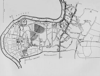 A map of Fulham in 1813