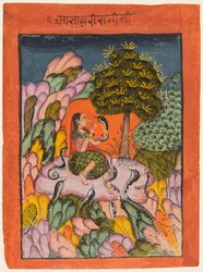 A Page from a Ragamala Series: Asavari Ragini