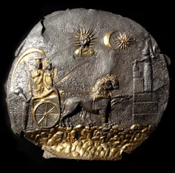 A Round Medallion Plate Describing Cybele