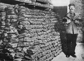 A Store of War Bread for the German Troops, 1915