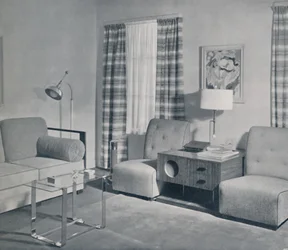 A view in a two-room apartment in the Keeler Building, Grand Rapids, Michigan