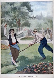 A Wild Fight Involving Harvesting Implements