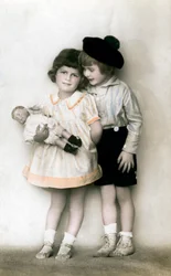 A Young Girl and Boy