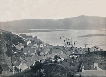 Aberdovey - View of the Town and the Bay, 1895