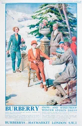Advert for Burberry Snow and Wind-Proof Winter Sports Dress