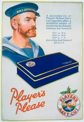 Advert for Players Navy Cut Cigarettes
