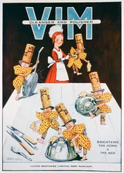 Advert for Vim cleanser and polisher, 1919