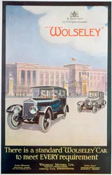Advert for Wolseley Motor Cars, 1922