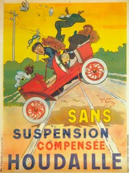 Advertisement for Houdaille Car Suspension, c1900