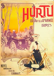 Advertisement for Hurtu cars and bicycles