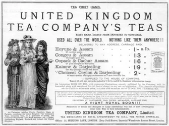 Advertisement for the United Kingdom Tea Company