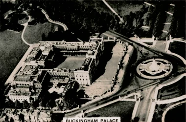 Aerial view of Buckingham Palace