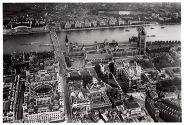 Aerial View of Westminster, London, from a Zeppelin, 1931-1933