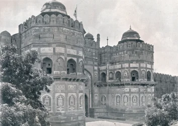 Agra. The Delhi Gate of the Fort
