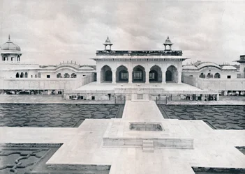 Agra. The Khas Mahal and Zenana, c1910