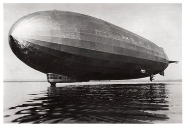 Airship LZ127 Graf Zeppelin Landing on Lake Constance, Germany, 1933