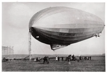 Airship LZ127 Graf Zeppelin moored at Löwental, Germany, 1933