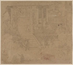 Album of Daoist and Buddhist Themes: Kings of Hells: Leaf 37, 1200s