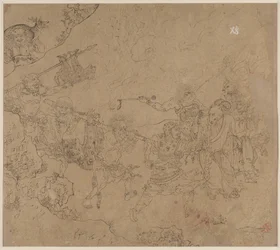 Album of Daoist and Buddhist Themes: Search the Mountain: Leaf 45, 1200s