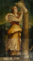 Allegorical Figure of a Woman with a Broken Column