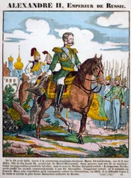 Alexander II, Tsar of Russia, Reviewing Troops, c1855