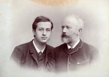 Alexander Siloti, Russian Pianist and Conductor, and Peter Tchaikovsky, Russian Composer