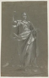 Allegorical Figure (recto and verso), 1800s