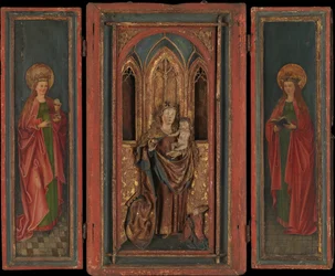 Altar Shrine with Madonna and Child with Donor