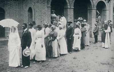 An African Christian Wedding Procession, 1912