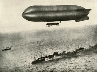 An Airship Escorting a Convoy, 1919