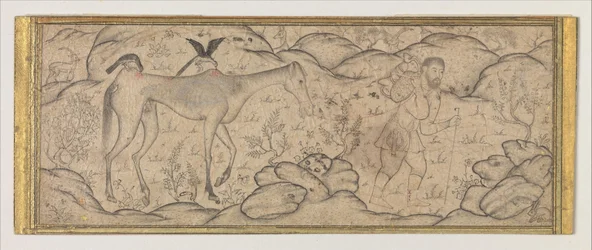An Emaciated Horse Led by His Master, late 16th century