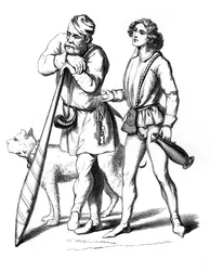 An English gatekeeper 1480 and domestic servant 1475