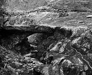 An Inca Bridge, Peru