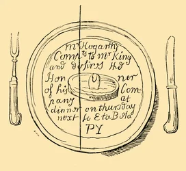 An Invitation Card by Hogarth, 1881