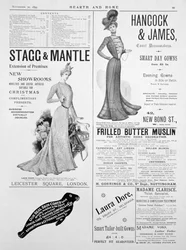 Advertising Page in Hearth and Home, 30th November 1899