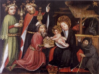 Adoration of the Kings (unknown master, around 1400)
